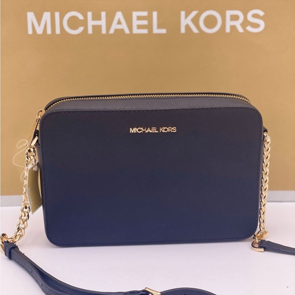 Michael Kors EW Crossbody Bag Black - Picture 1 of 10